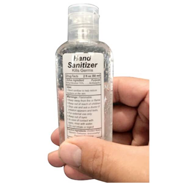 Hand Sanitizer Gel 2oz Bottle