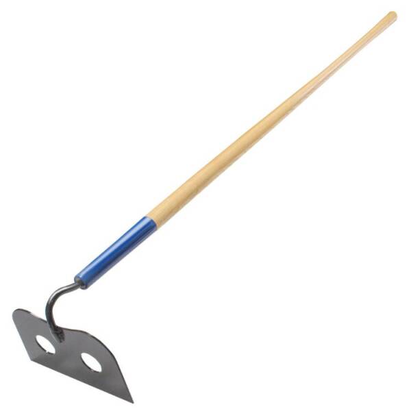 KRAFT TOOL CO. 7" x 5" Mortar Hoe with 60" Wood Handle